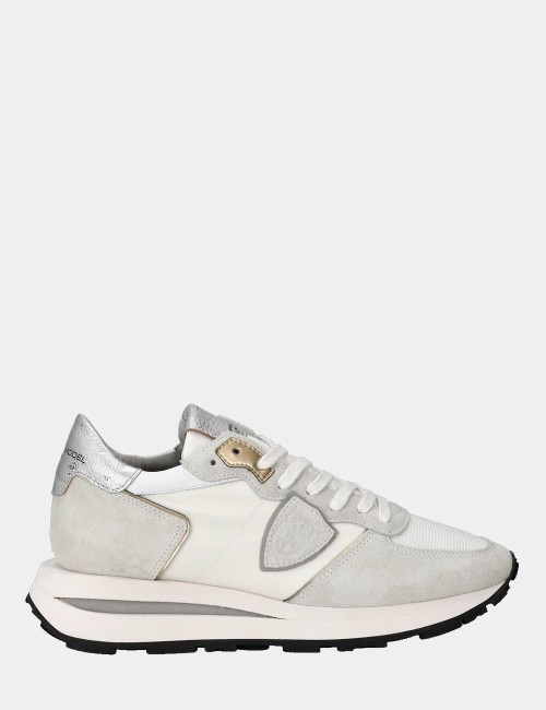 Sneakers Tropez Haute White Silver