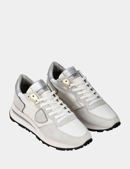 Sneakers Tropez Haute White Silver