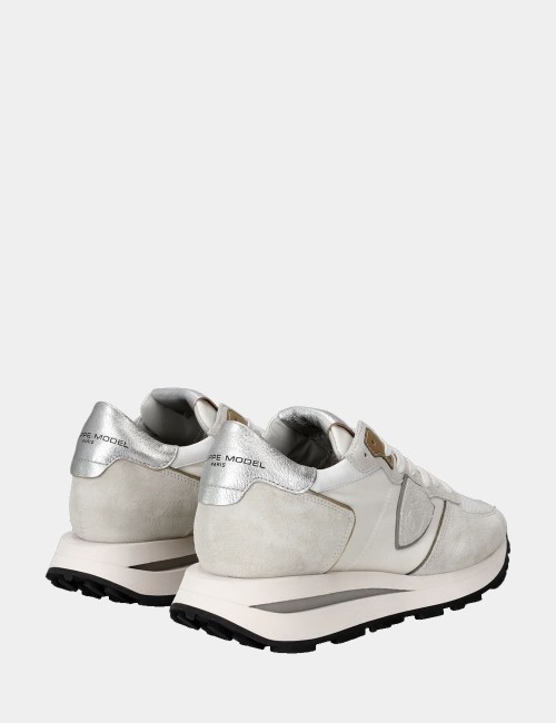 Sneakers Tropez Haute White Silver