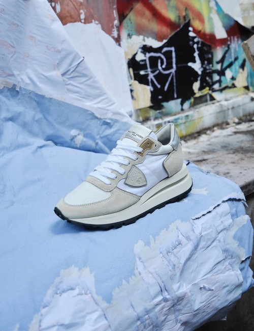 Sneakers Tropez Haute White Silver