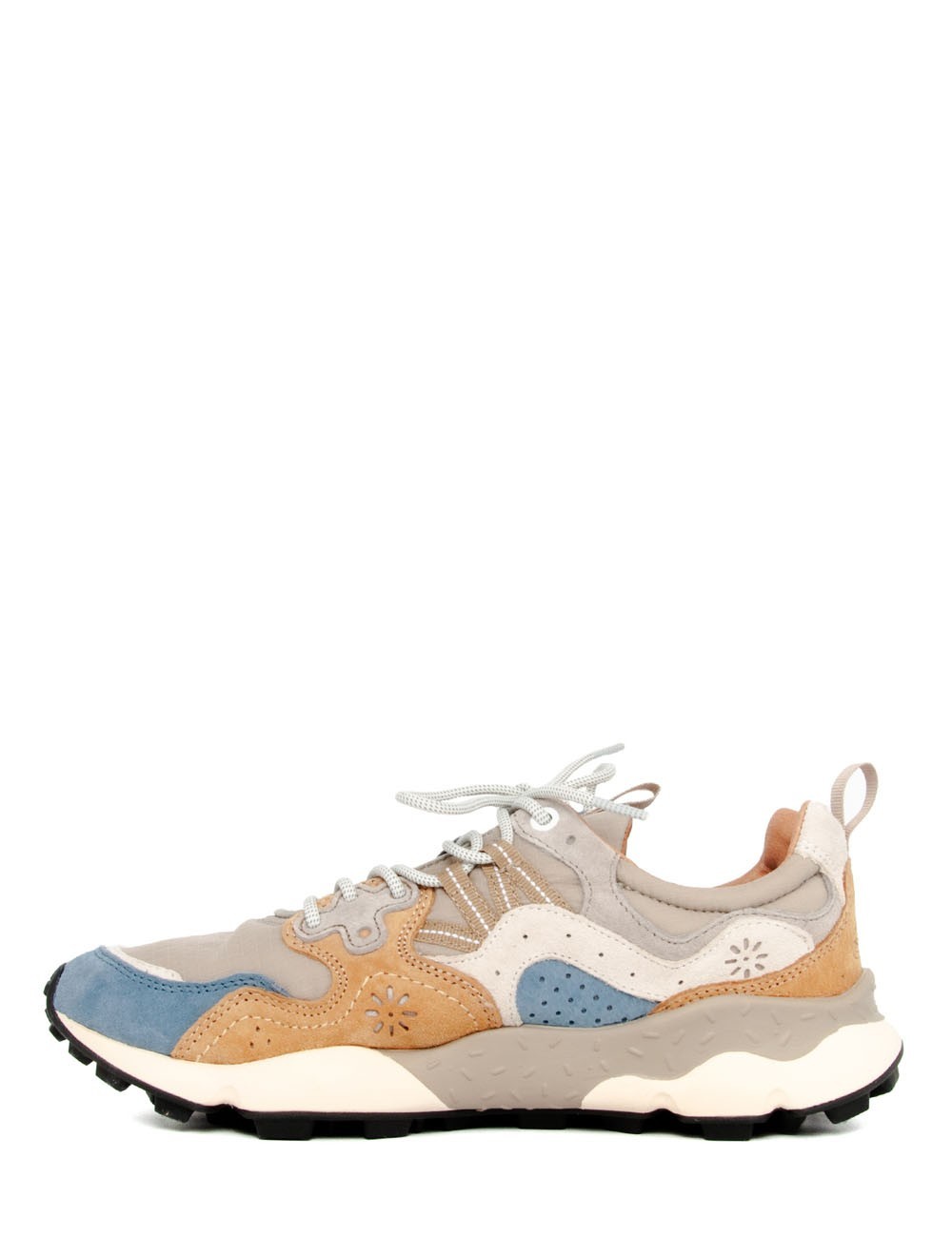 SNEAKERS YAMANO 3 MAN SUEDE/NYLON-RIPSTOP DARK GREY-BEIGE