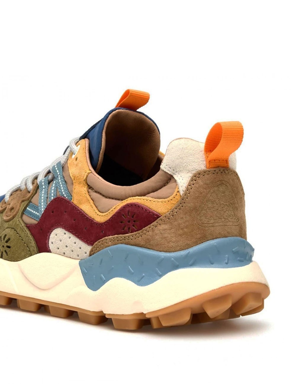 SNEAKERS YAMANO 3 MAN SUEDE/NYLON BLUE-ARMY GREEN