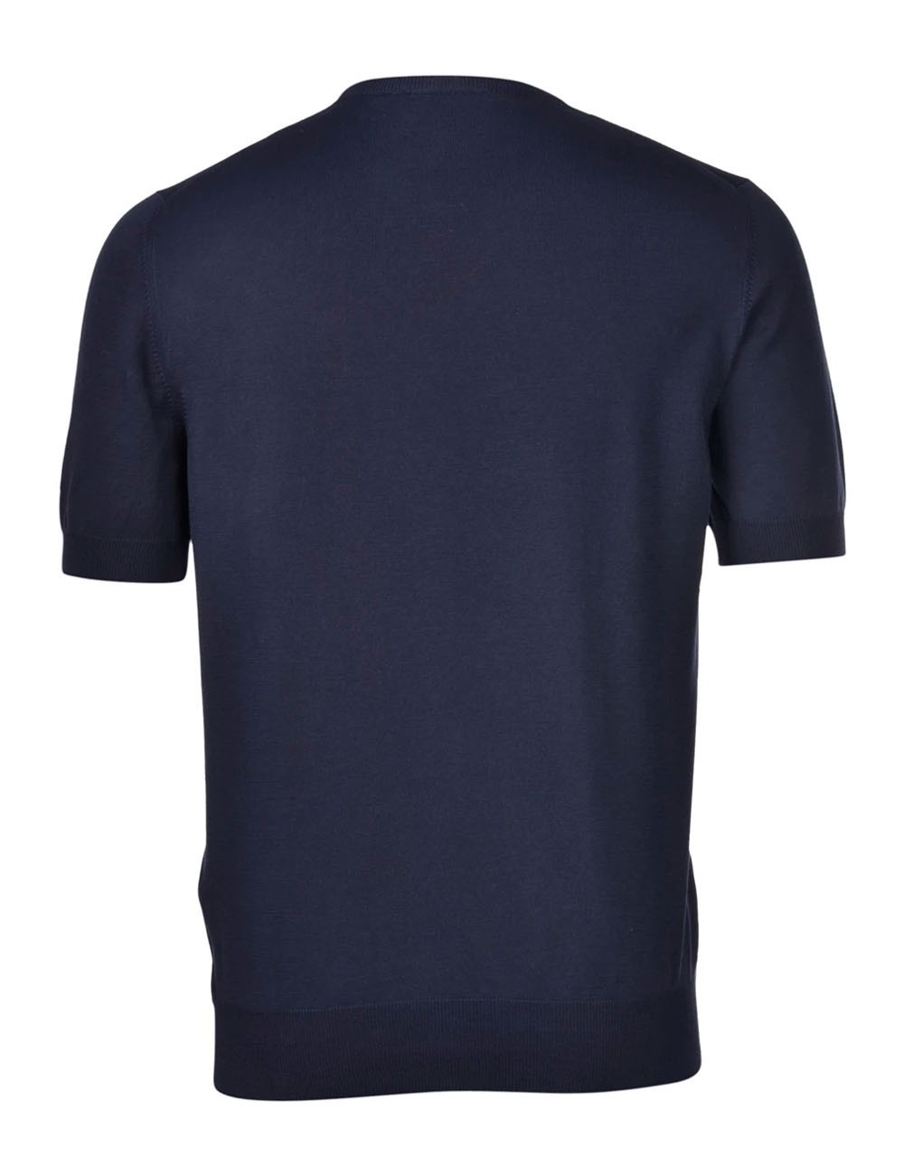 ORGANIC COTTON KNIT T-SHIRT BLUE NAVY