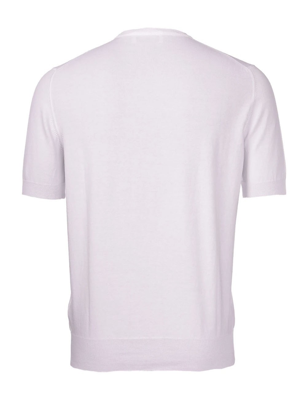 T-SHIRT IN MAGLIA COTONE ORGANICO BIANCA