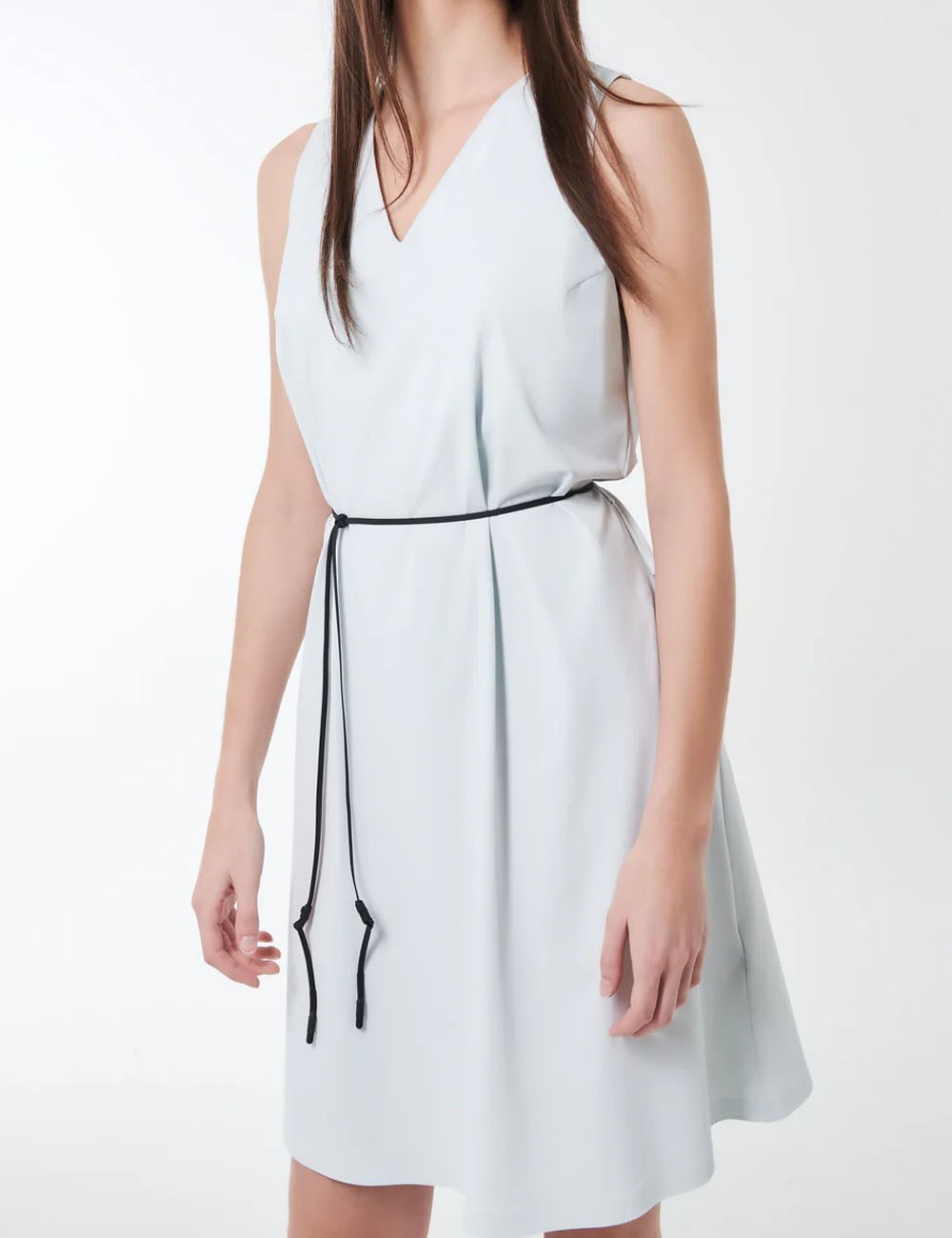 Abito Glassissimo Over V Wom Dress Light Blue