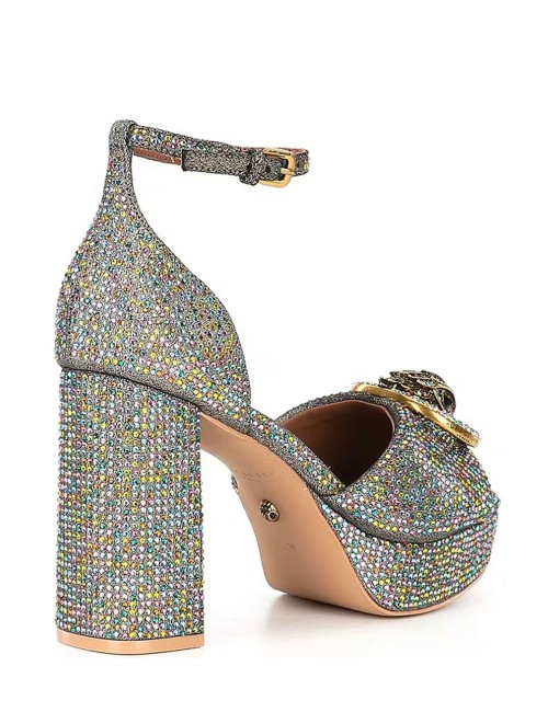 Sandali con plateau Chelsea Glitz con cristalli multicolor