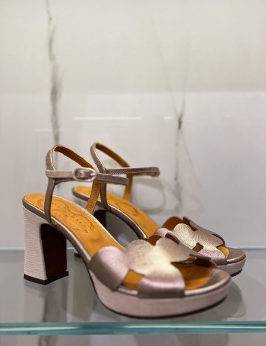 KELIS sandals with platform platinum
