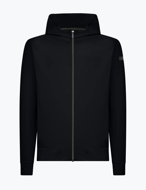 Surflex Hood Zip Fleece blue black