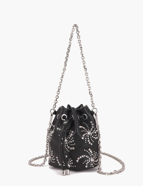 Mini Secchiello con tracolla Night Edition nero