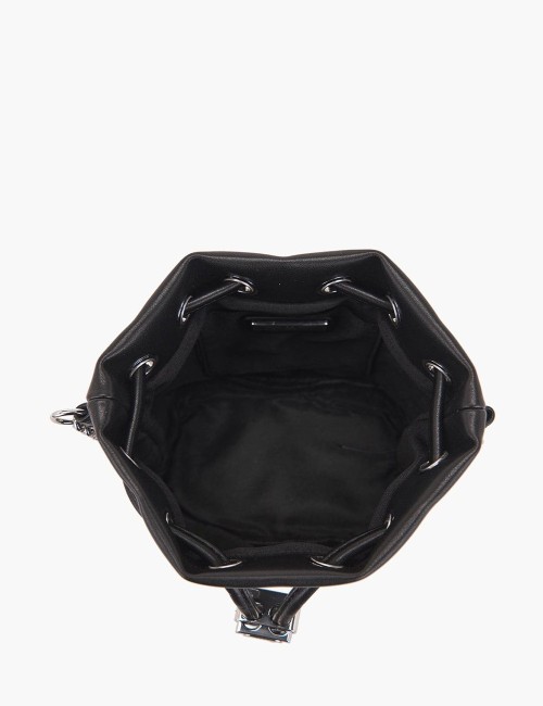 Mini Secchiello con tracolla Night Edition nero