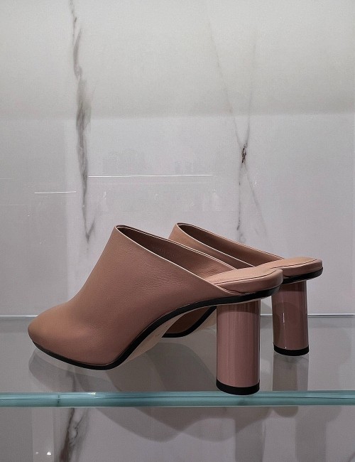 DALI CYLINDER HEEL MULE NUDE