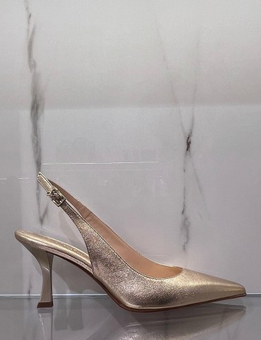 Chanel Katerina a punta con tacco platino