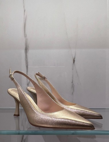 Chanel Katerina a punta con tacco platino