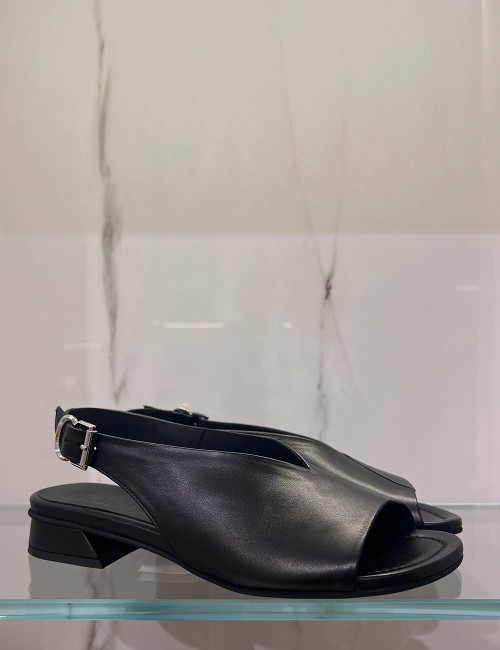 Sandali Christin in nappa neri