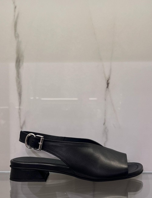 Sandali Christin in nappa neri