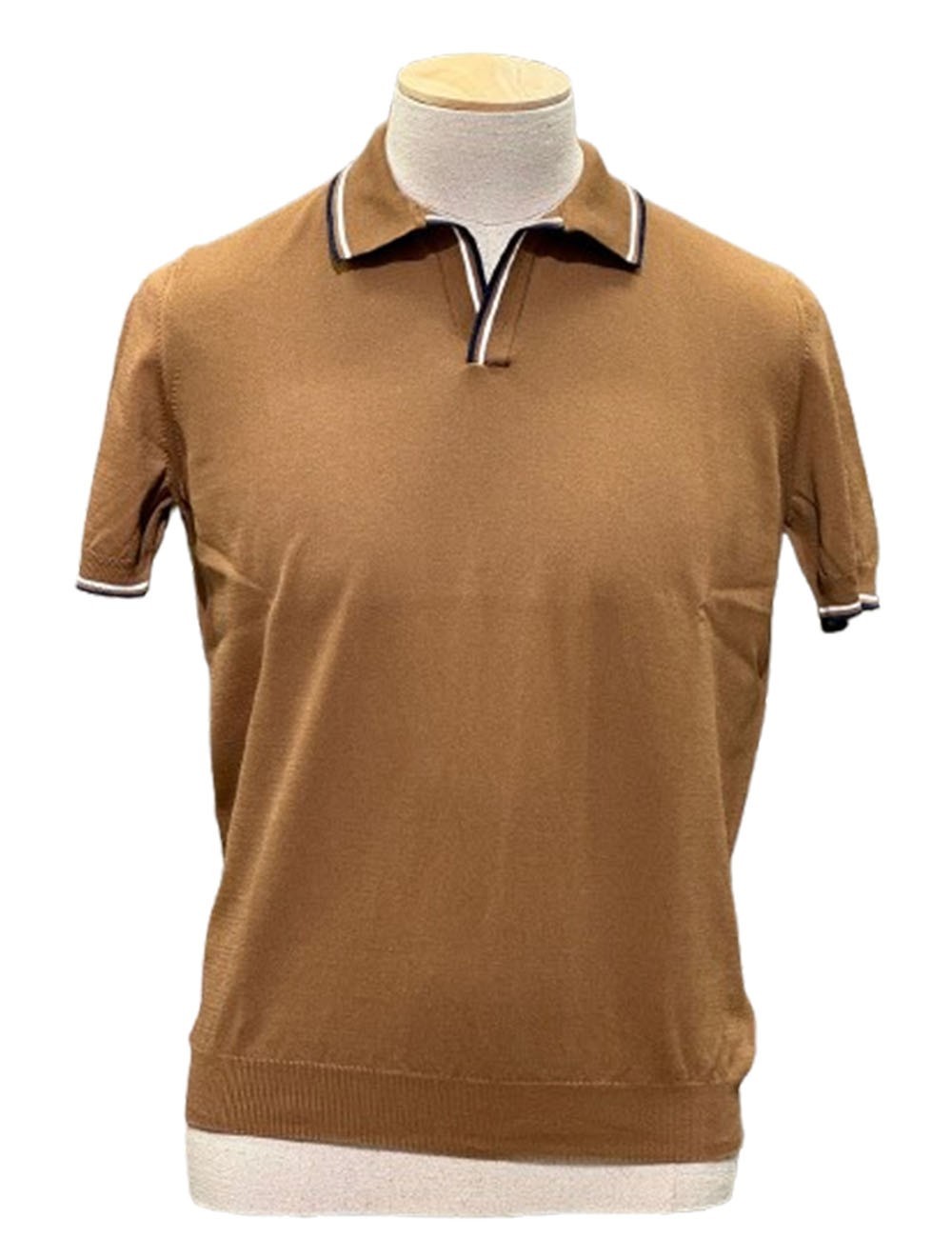 POLO TENNIS SKIPPER MARRONE