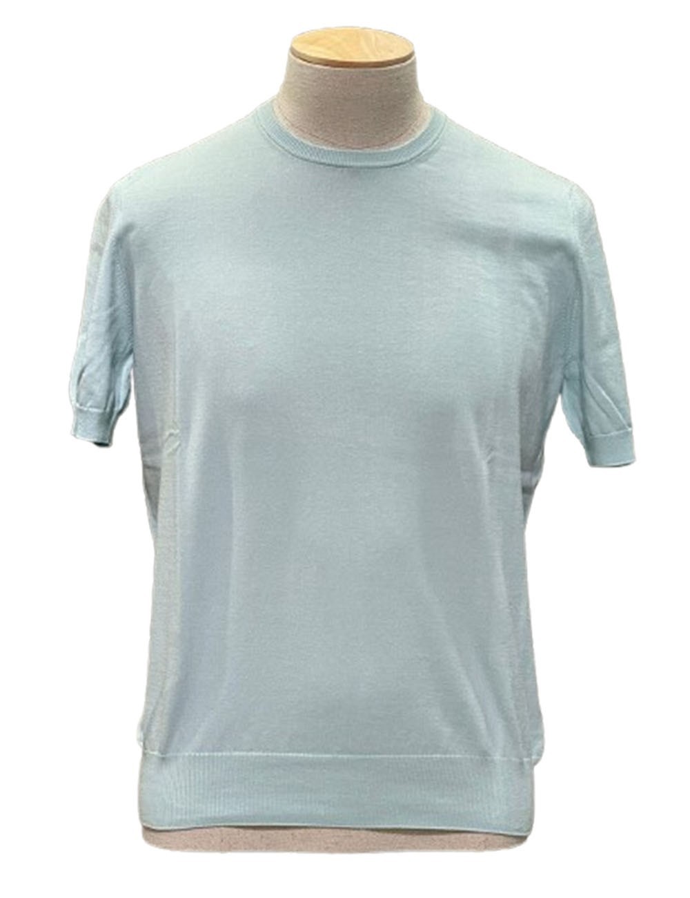 T-SHIRT IN MAGLIA COTONE ORGANICO VERDE