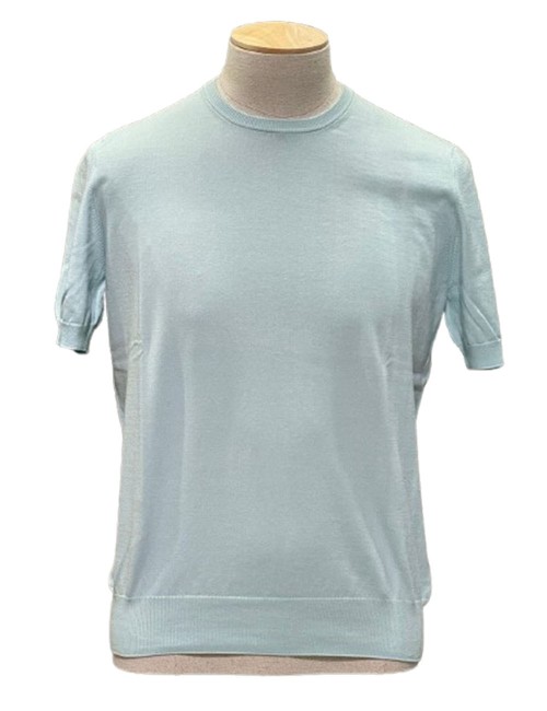 ORGANIC COTTON KNIT T-SHIRT GREEN