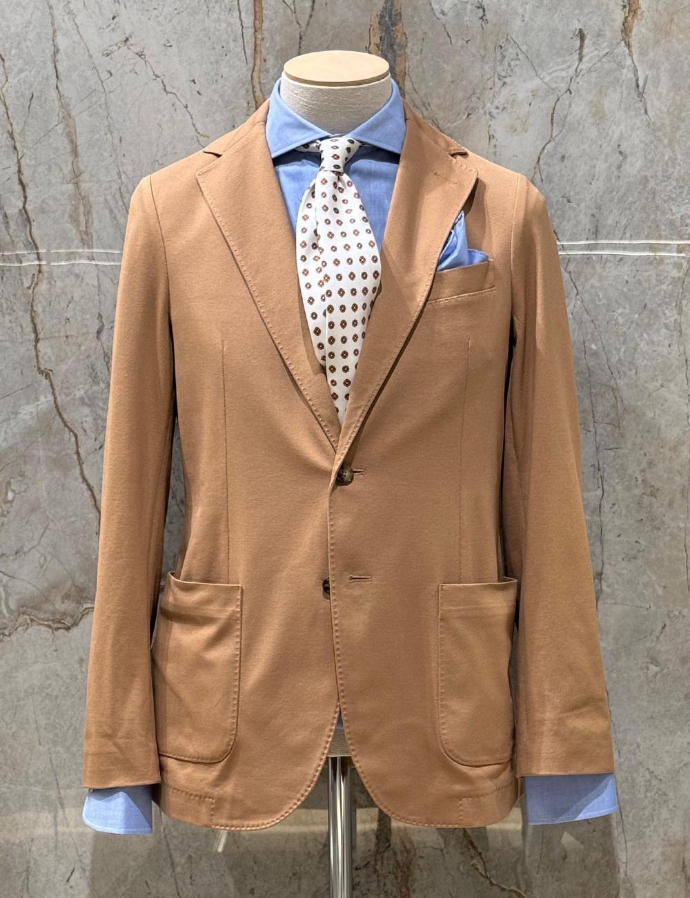 Giacca monopetto ocra