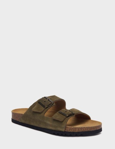 Mules julien Khaki