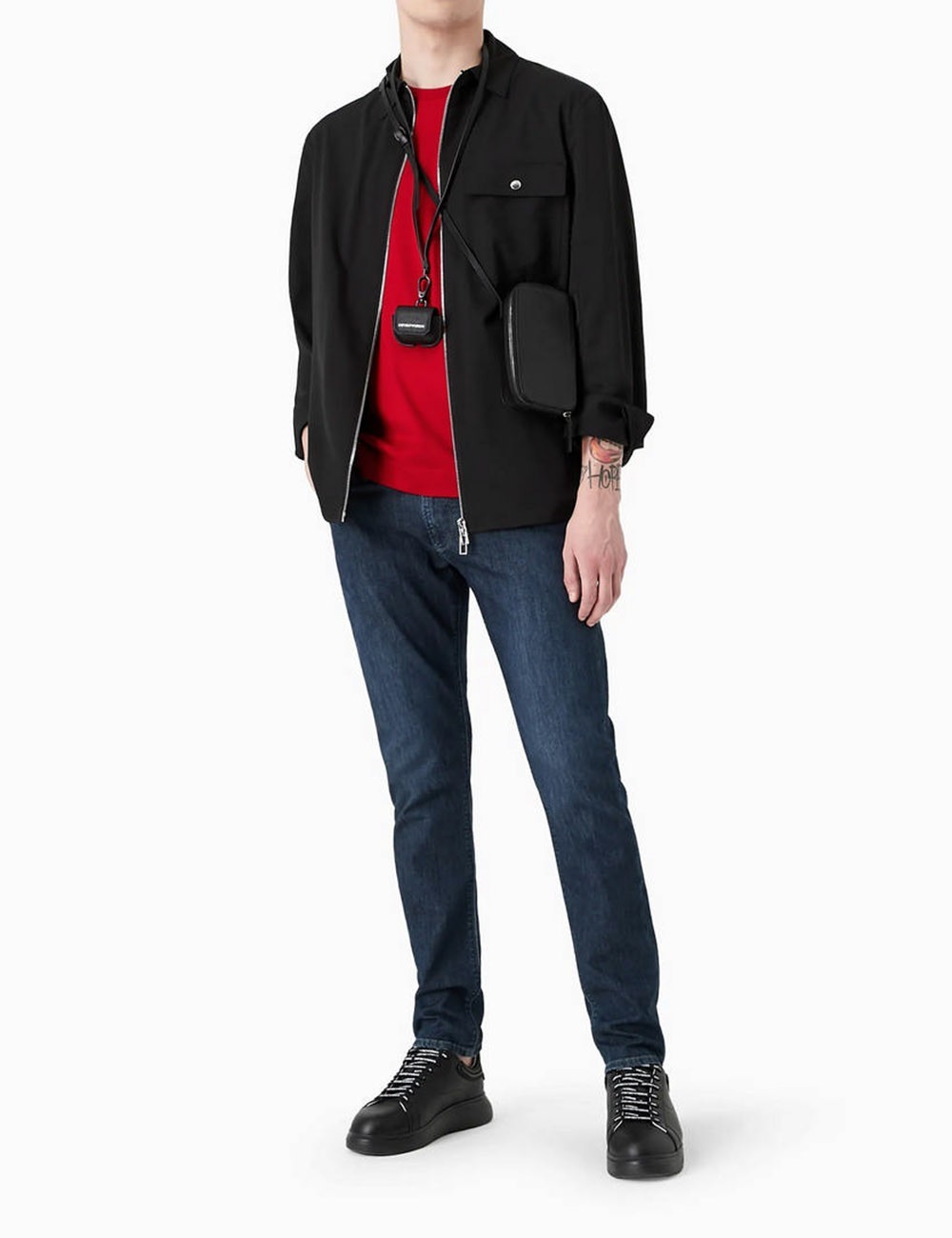 Pantaloni J06 slim fit in twill stretch DENIM BLU MD