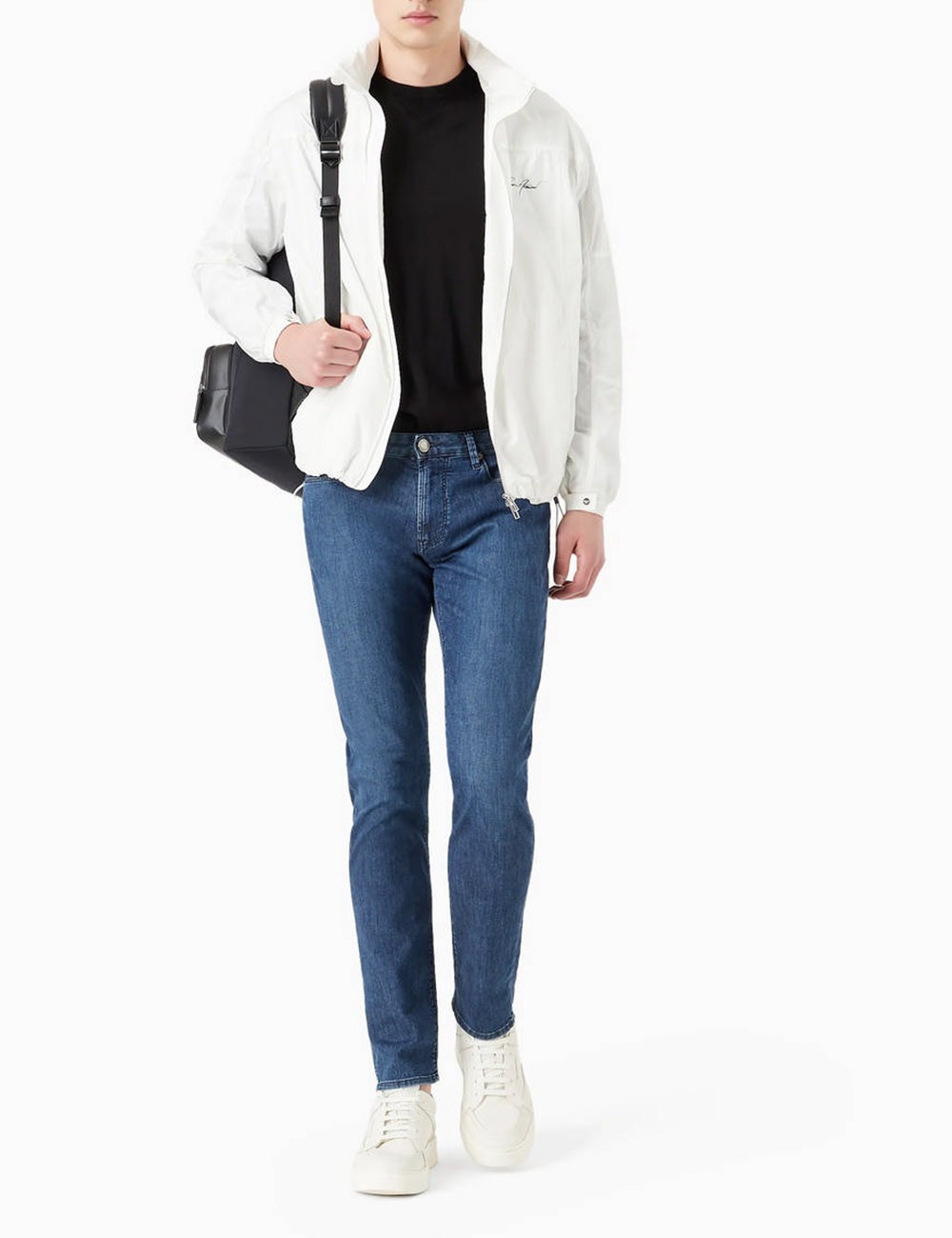 Pantaloni J06 slim fit in twill stretch DENIM BLU CH