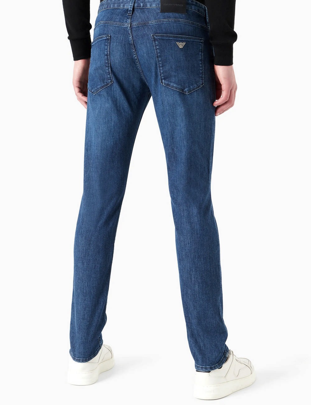 Pantaloni J06 slim fit in twill stretch DENIM BLU CH