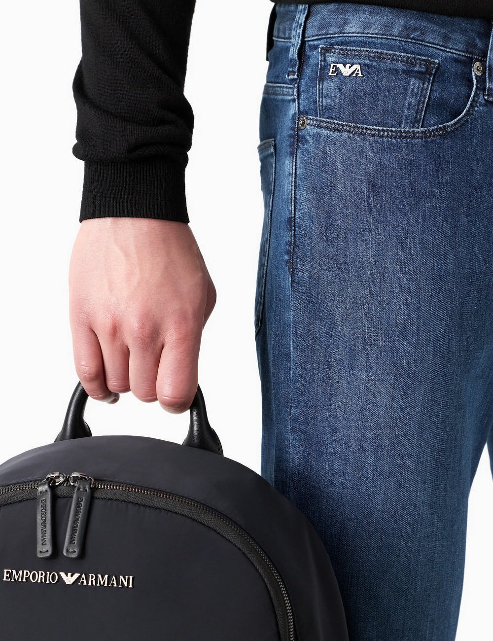 Pantaloni J06 slim fit in twill stretch DENIM BLU CH