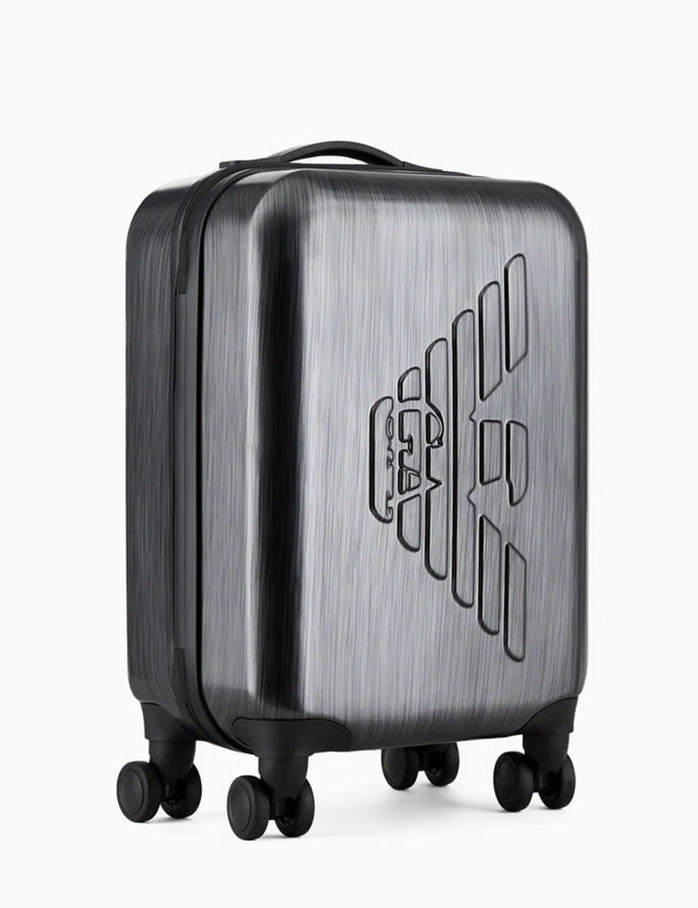 Trolley cabina in ABS con maxi aquila a rilievo Grigio