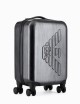 Trolley cabina in ABS con maxi aquila a rilievo Grigio