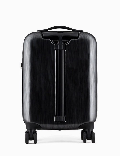 Trolley cabina in ABS con maxi aquila a rilievo Grigio