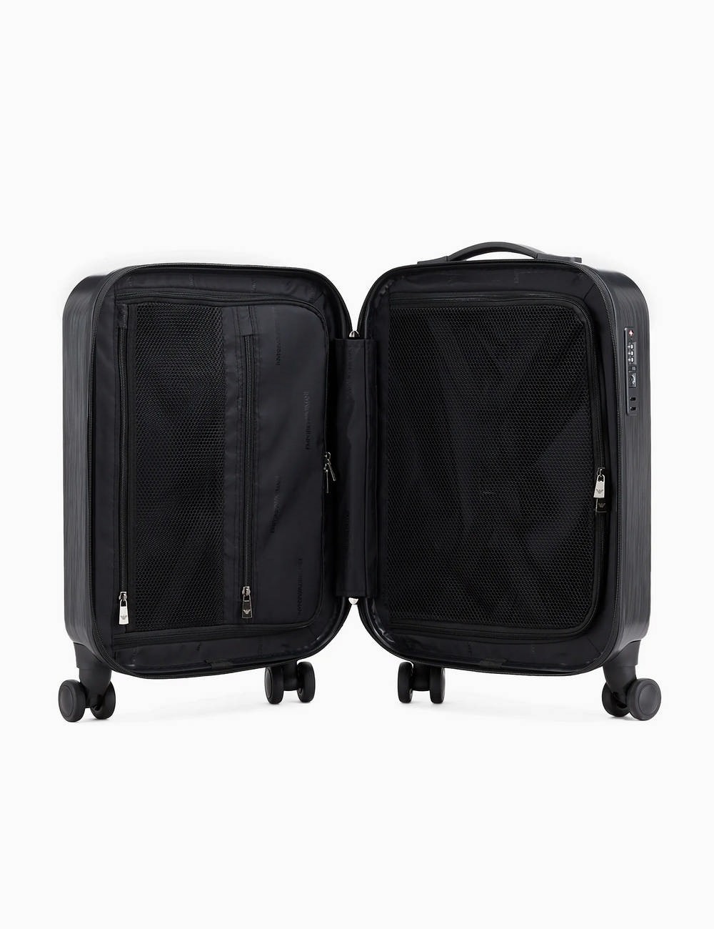Trolley cabina in ABS con maxi aquila a rilievo Grigio