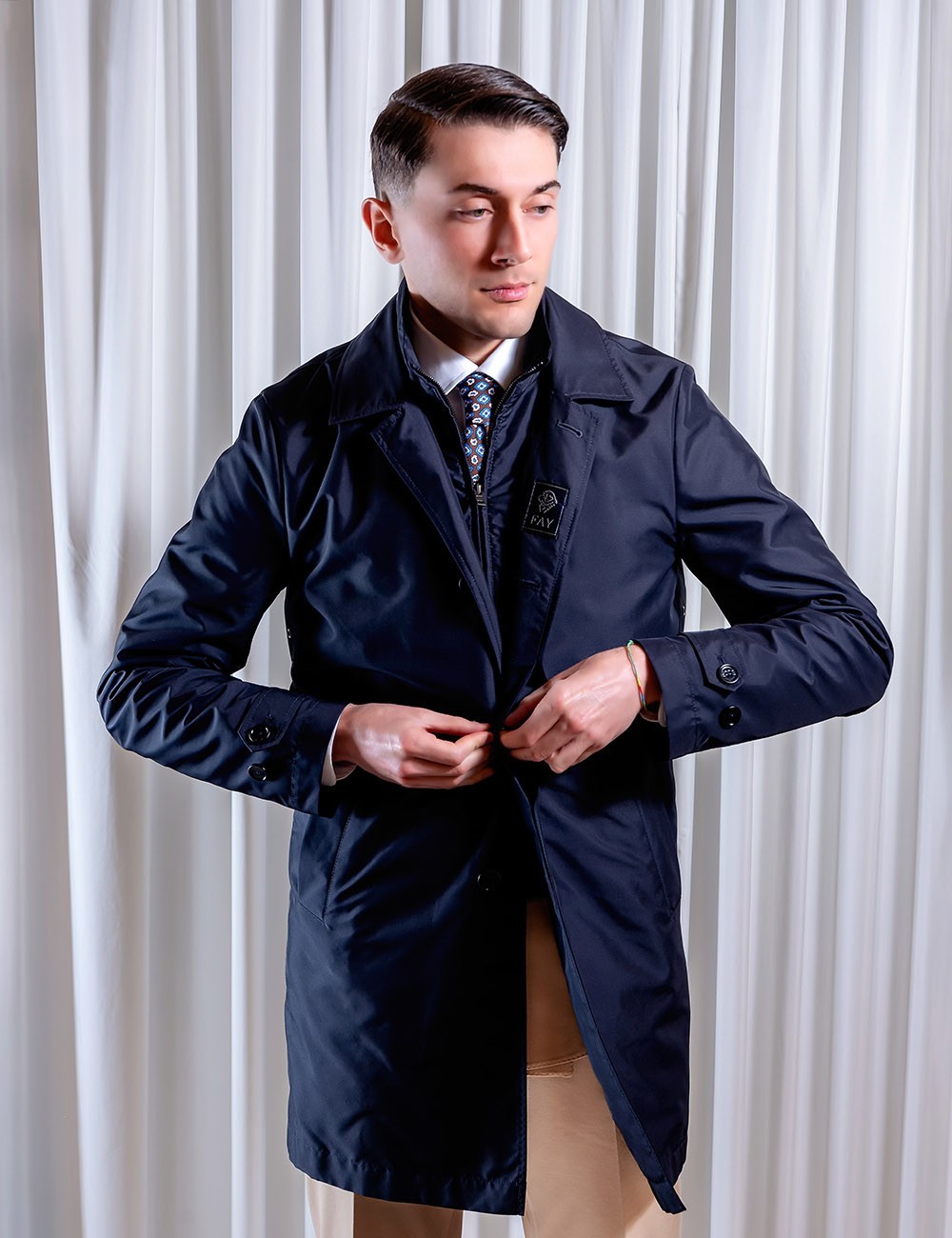 Impermeabile Morning Coat blu