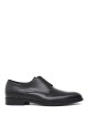 Scarpa con lacci in pelle nera time