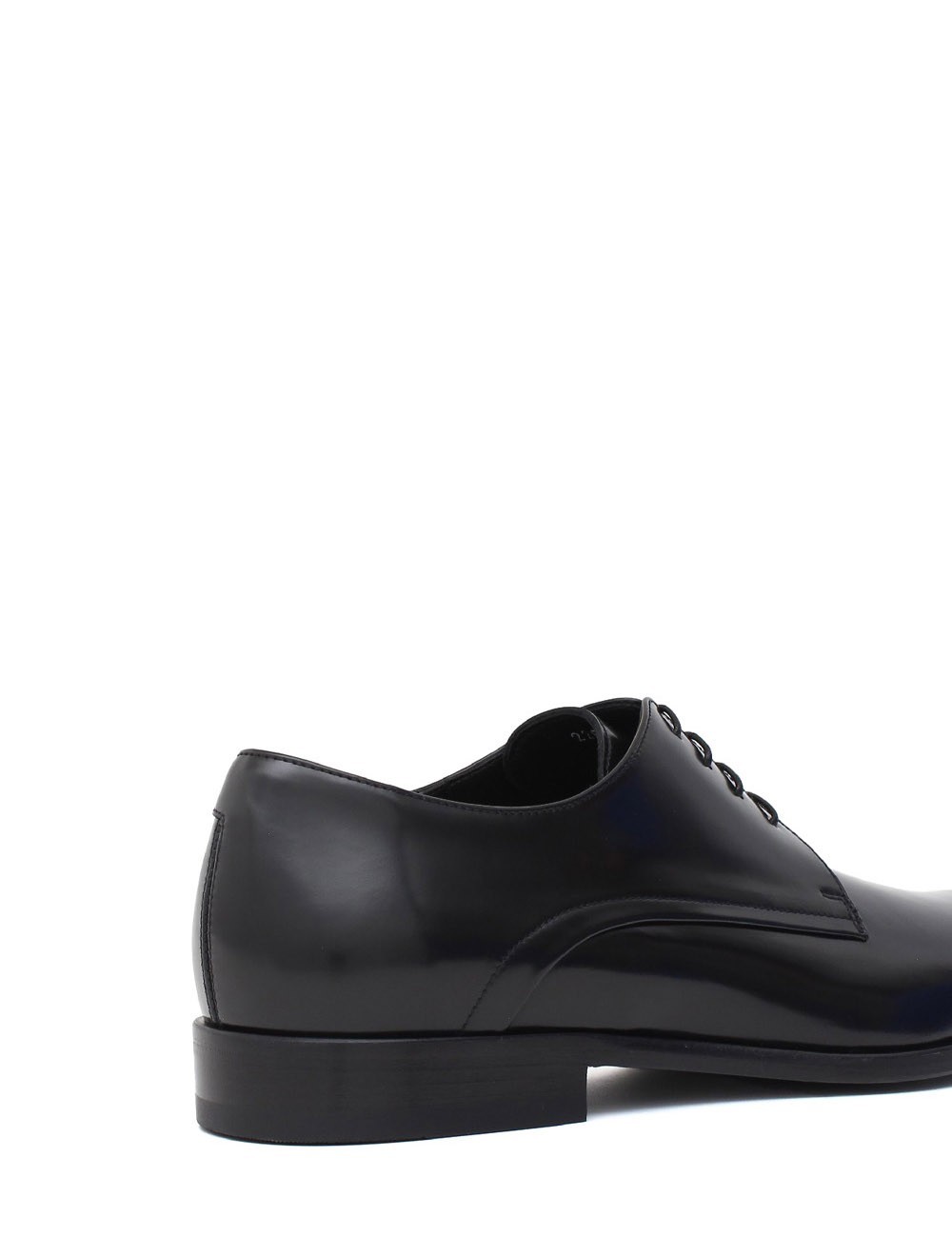 Scarpa con lacci in pelle nera time