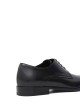 Scarpa con lacci in pelle nera time