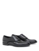 Scarpa con lacci in pelle nera lucida
