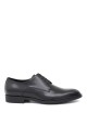 Scarpa con lacci in pelle nera time