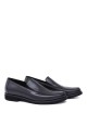 Mocassino in pelle blu scuro time