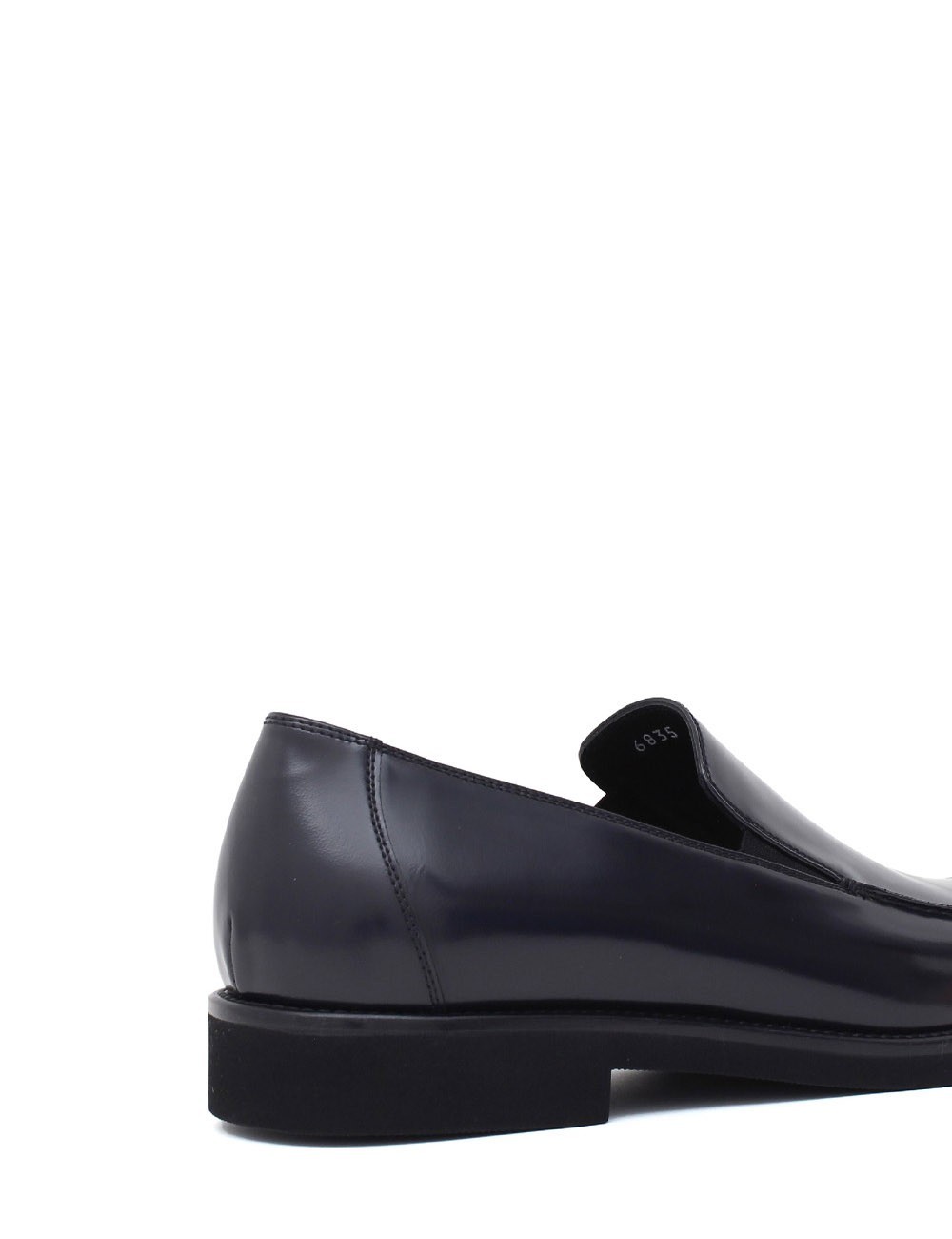 Mocassino in pelle blu scuro time