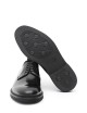 Scarpa con lacci in vitello nero