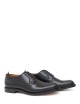 Scarpa con lacci in pelle nera chelsea