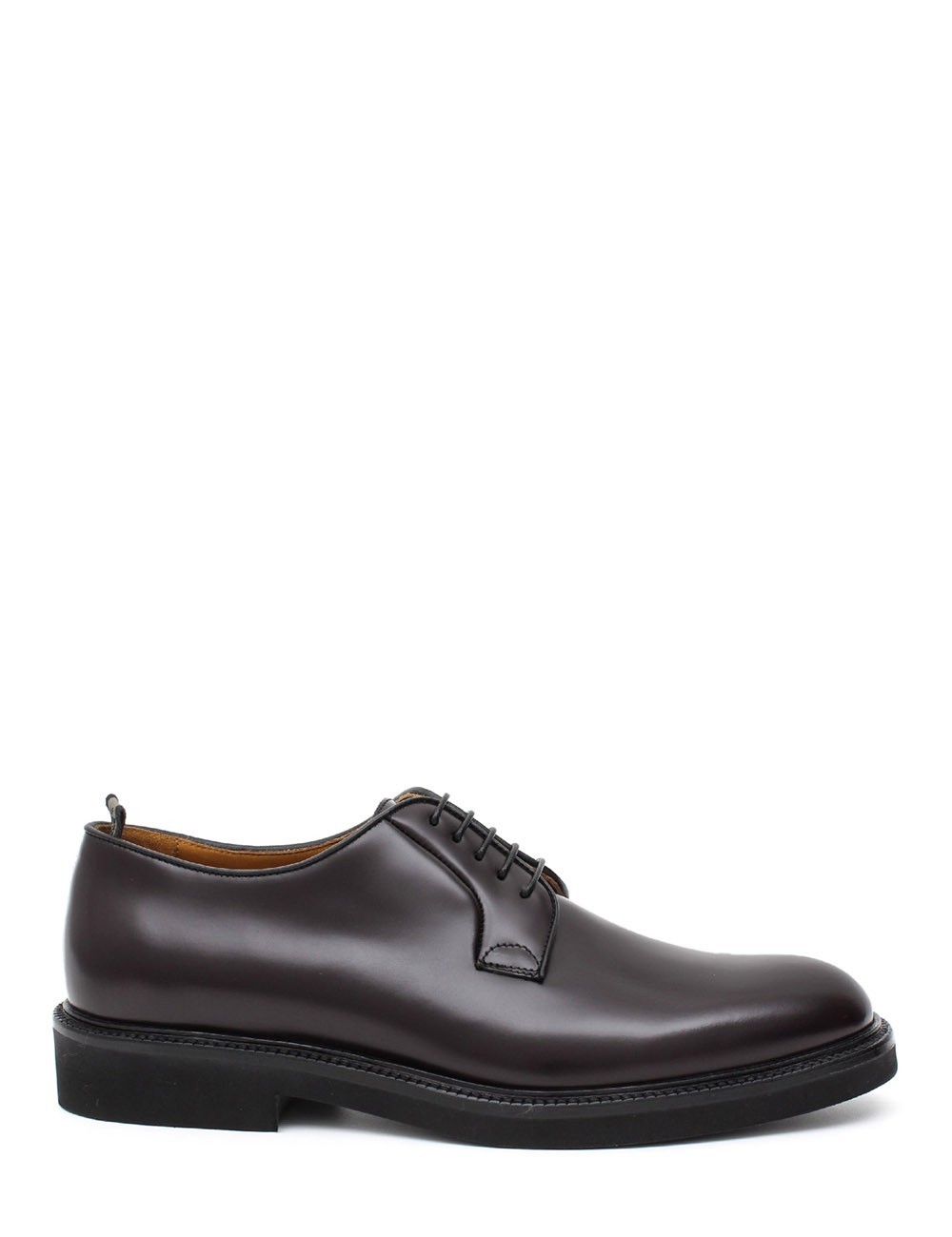 Scarpa con lacci in vitello bordeaux