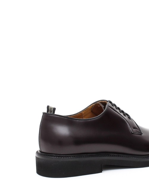 Scarpa con lacci in vitello bordeaux