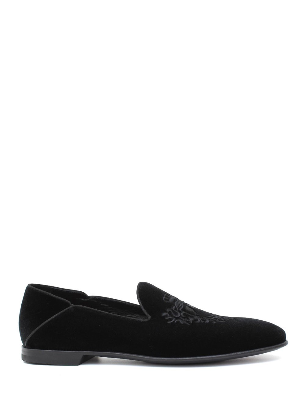 Mocassino in velluto Dragon nero