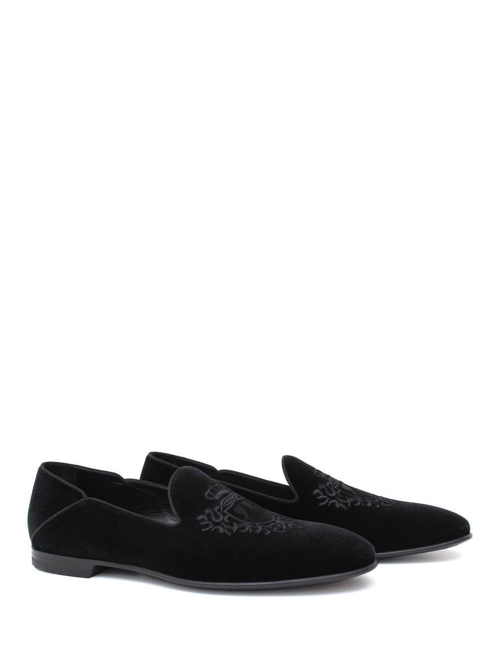 Mocassino in velluto Dragon nero