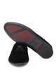 Mocassino in velluto Dragon nero con nappine