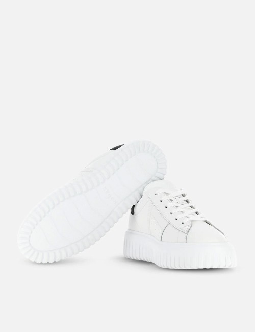 Sneakers H-Stripes Bianco Nero