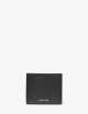 Hudson Pebbled Leather Billfold Wallet black