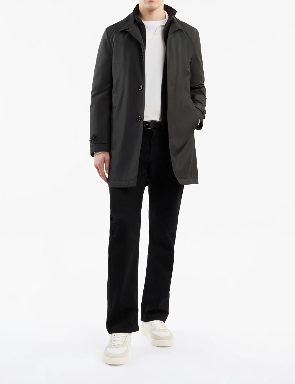 Impermeabile Morning Coat in Popeline Tecnico nero